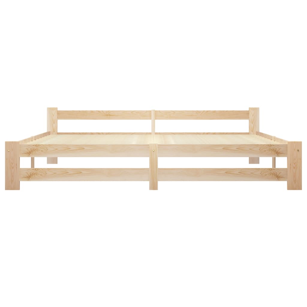 Cadre de lit sans matelas bois massif de pin 200x200 cm - XIOS
