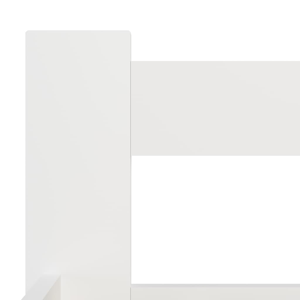 Cadre de lit sans matelas blanc bois de pin massif 140x200 cm - XIOS