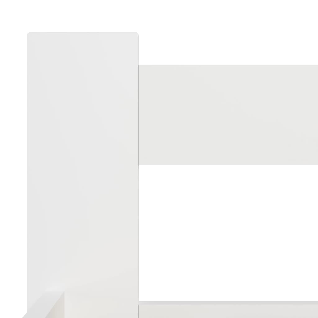 Cadre de lit sans matelas blanc bois de pin massif 160x200 cm - XIOS