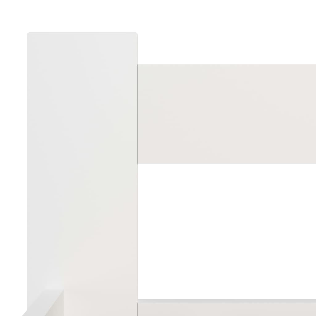 Cadre de lit sans matelas blanc bois massif de pin 180x200 cm - XIOS