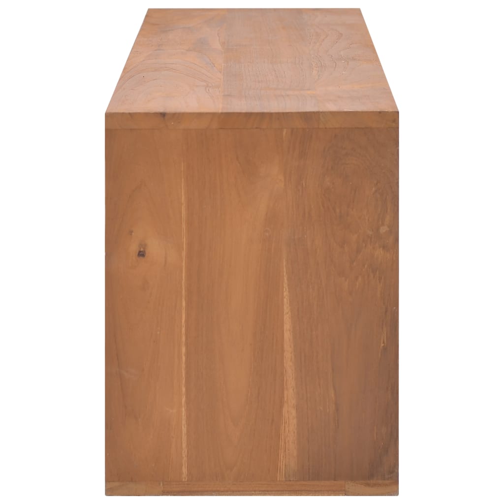 Meuble TV 110x30x40 cm Bois de teck massif - XIOS