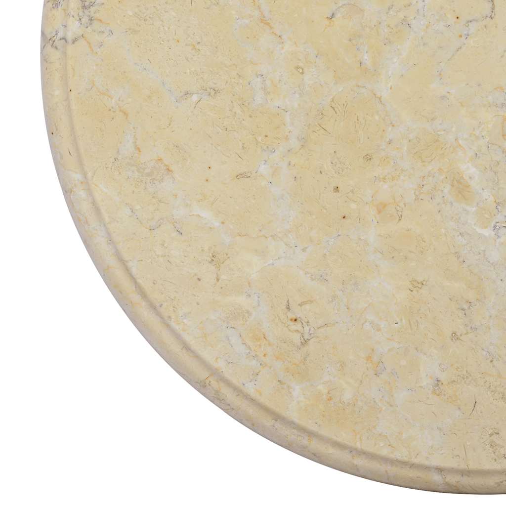 Dessus de table Crème Ø40x2,5 cm Marbre - XIOS
