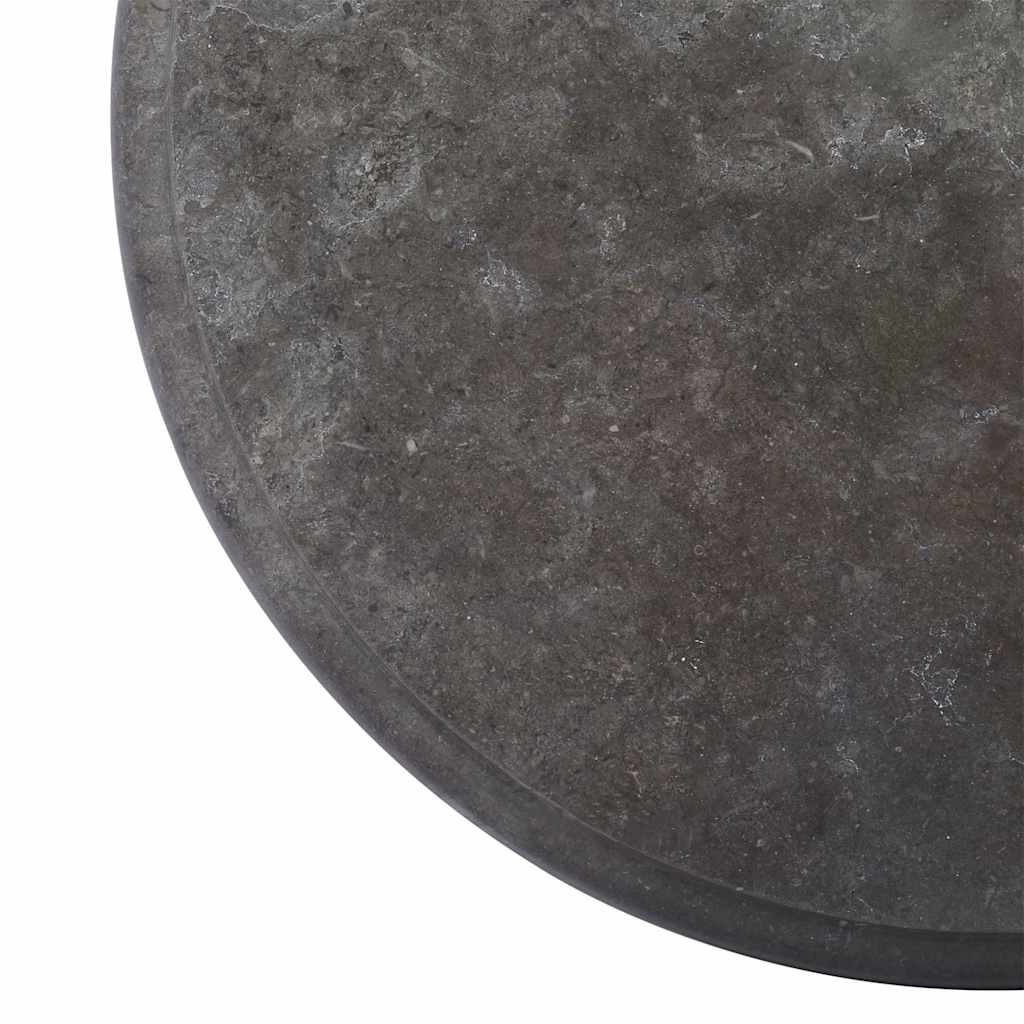 Dessus de table Noir Ø40x2,5 cm Marbre - XIOS