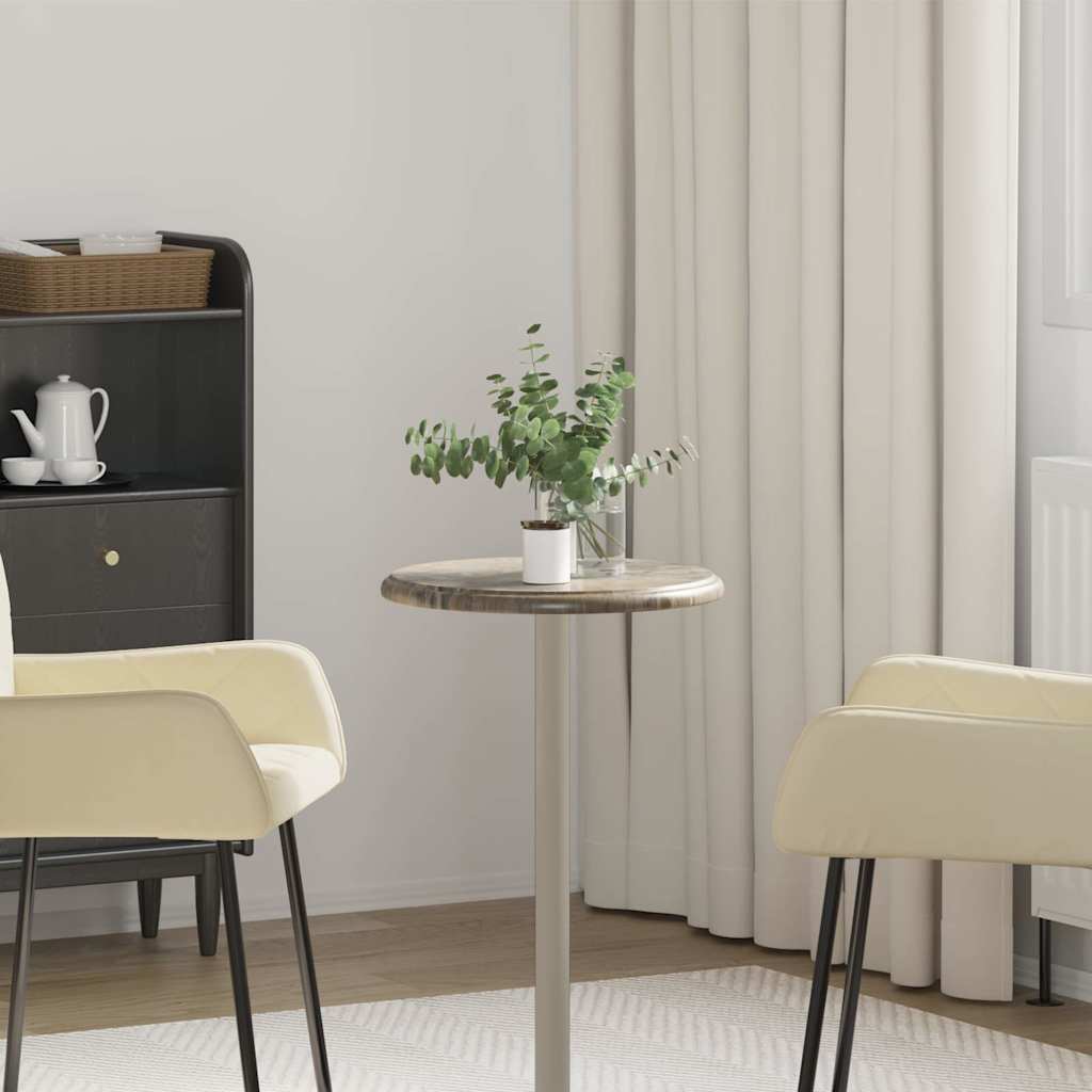 Dessus de table Gris Ø40x2,5 cm Marbre - XIOS