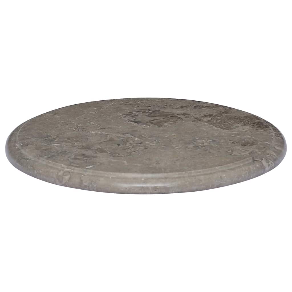 Dessus de table Gris Ø40x2,5 cm Marbre - XIOS