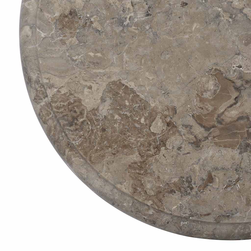 Dessus de table Gris Ø40x2,5 cm Marbre - XIOS