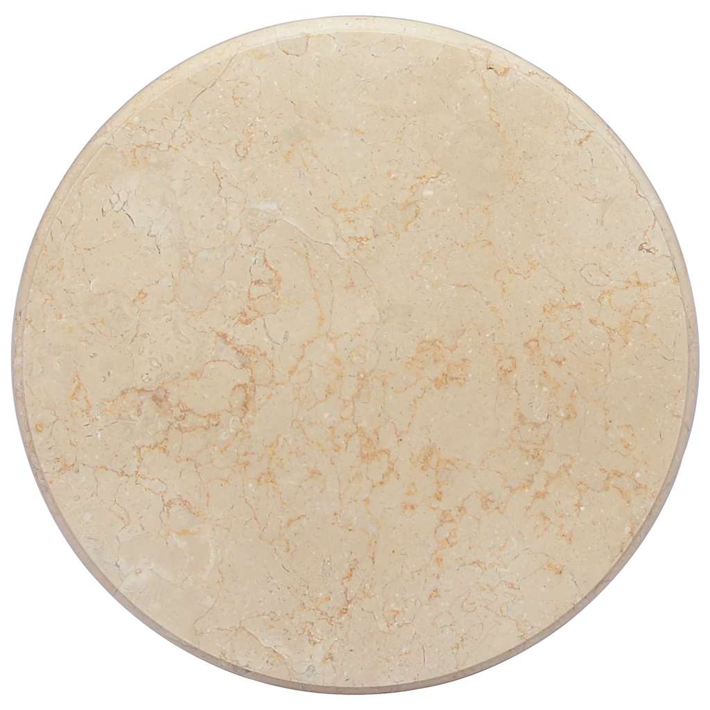 Dessus de table Crème Ø50x2,5 cm Marbre - XIOS