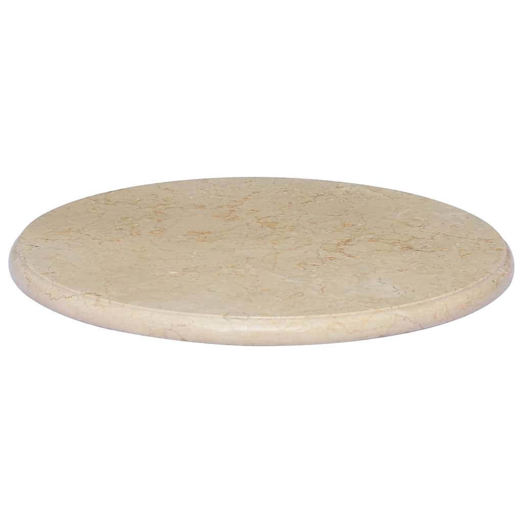Dessus de table Crème Ø50x2,5 cm Marbre - XIOS