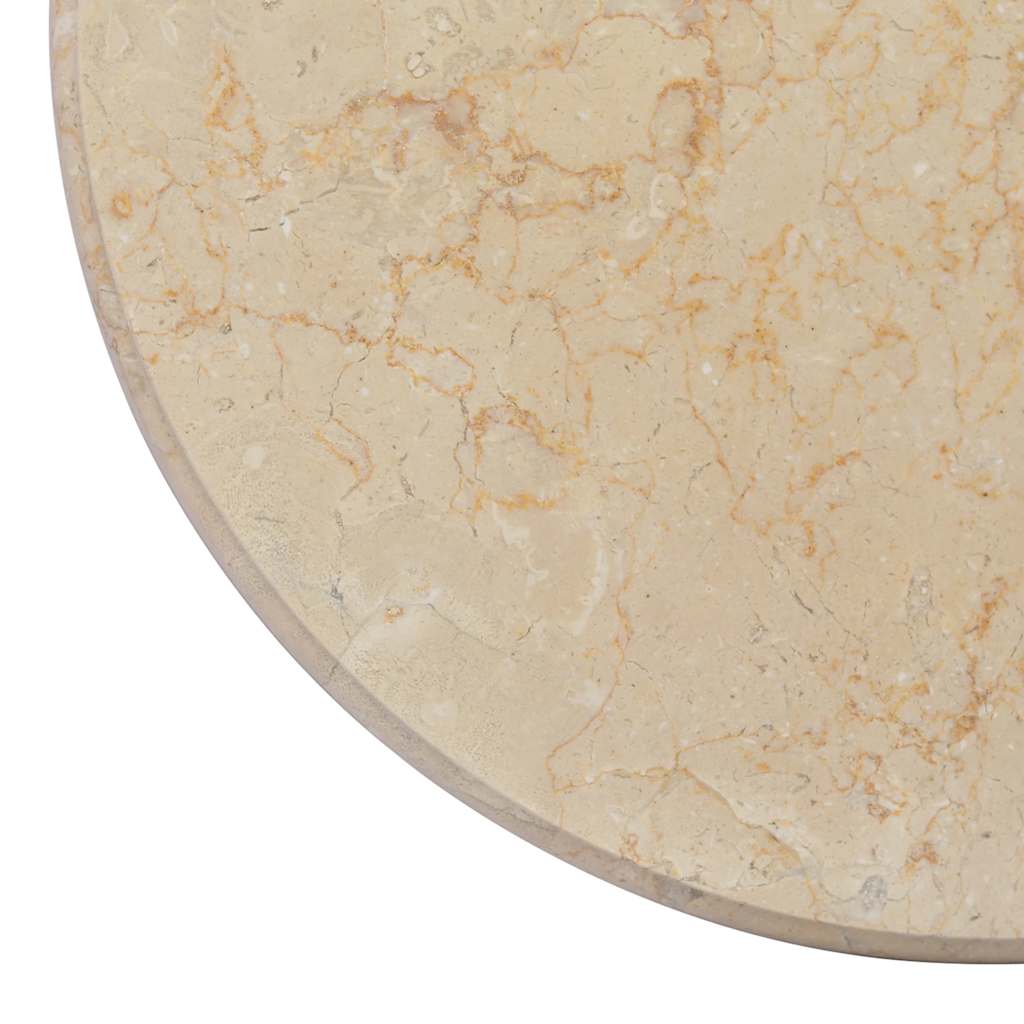 Dessus de table Crème Ø50x2,5 cm Marbre - XIOS