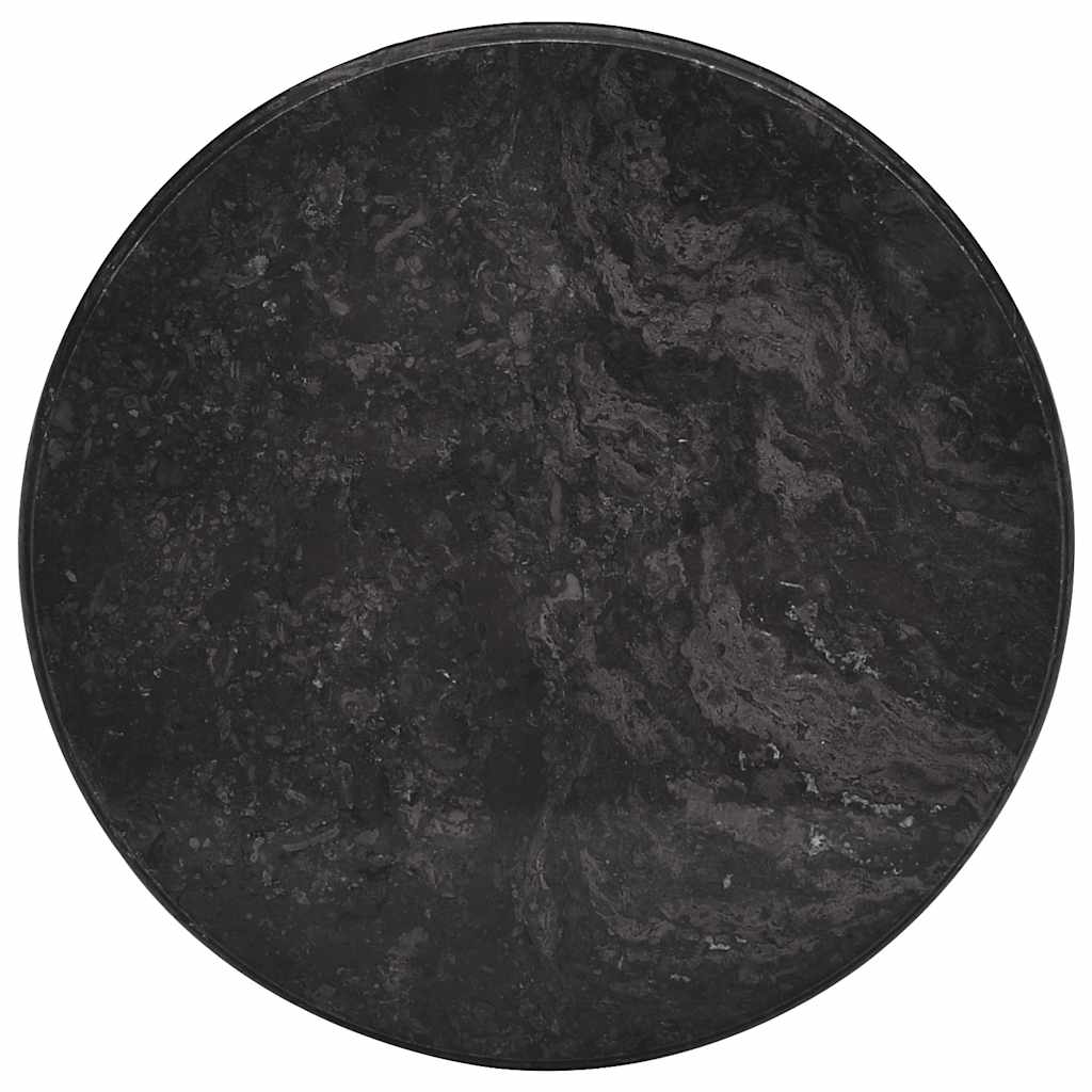 Dessus de table Noir Ø50x2,5 cm Marbre - XIOS