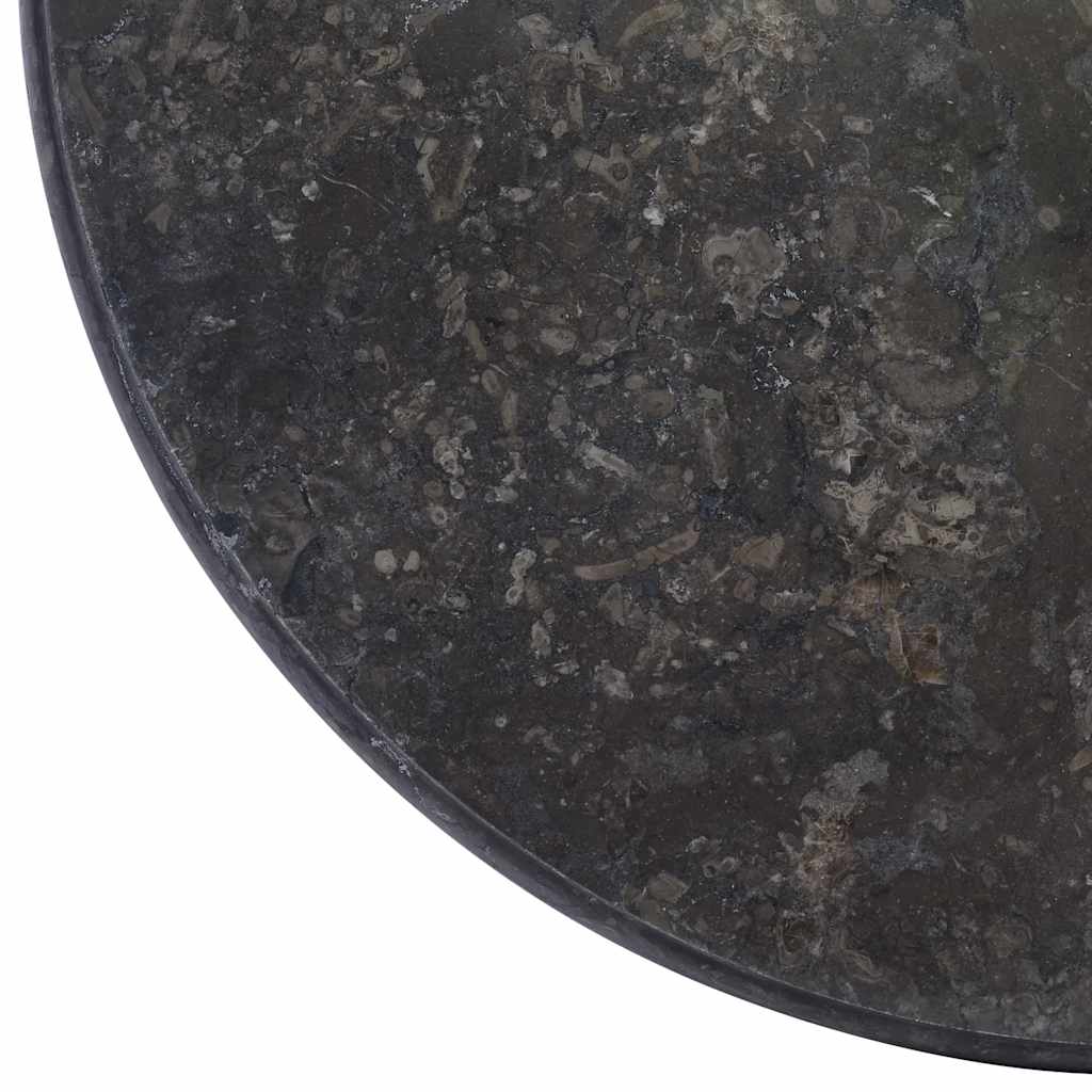 Dessus de table Noir Ø50x2,5 cm Marbre - XIOS