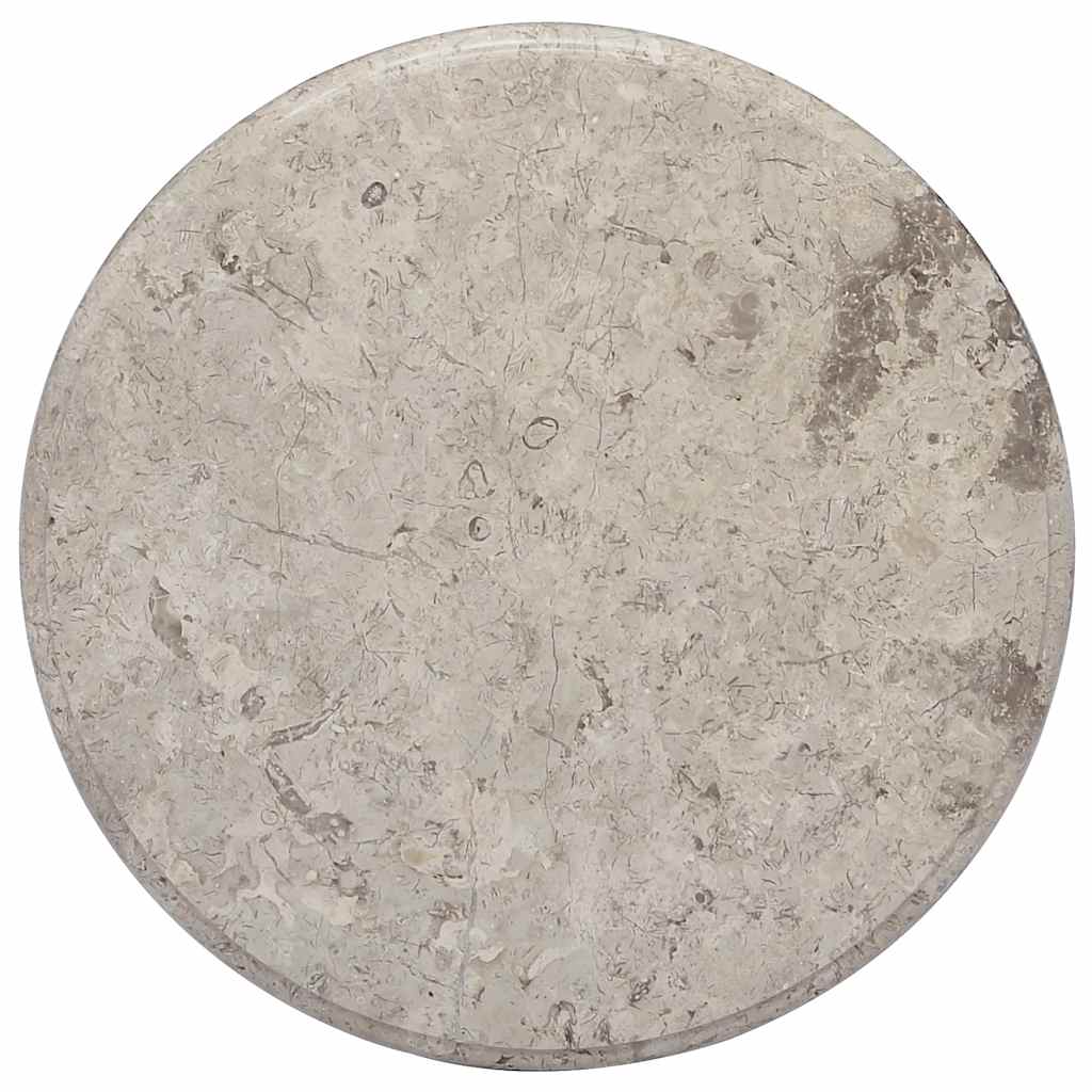 Dessus de table Gris Ø50x2,5 cm Marbre - XIOS