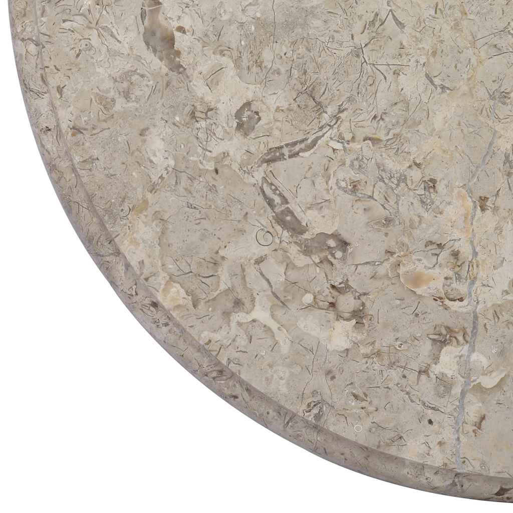 Dessus de table Gris Ø50x2,5 cm Marbre - XIOS