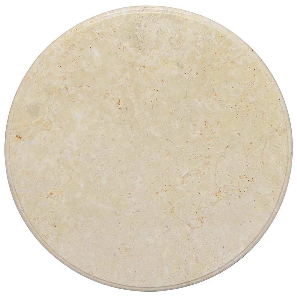 Dessus de table Crème Ø60x2,5 cm Marbre - XIOS