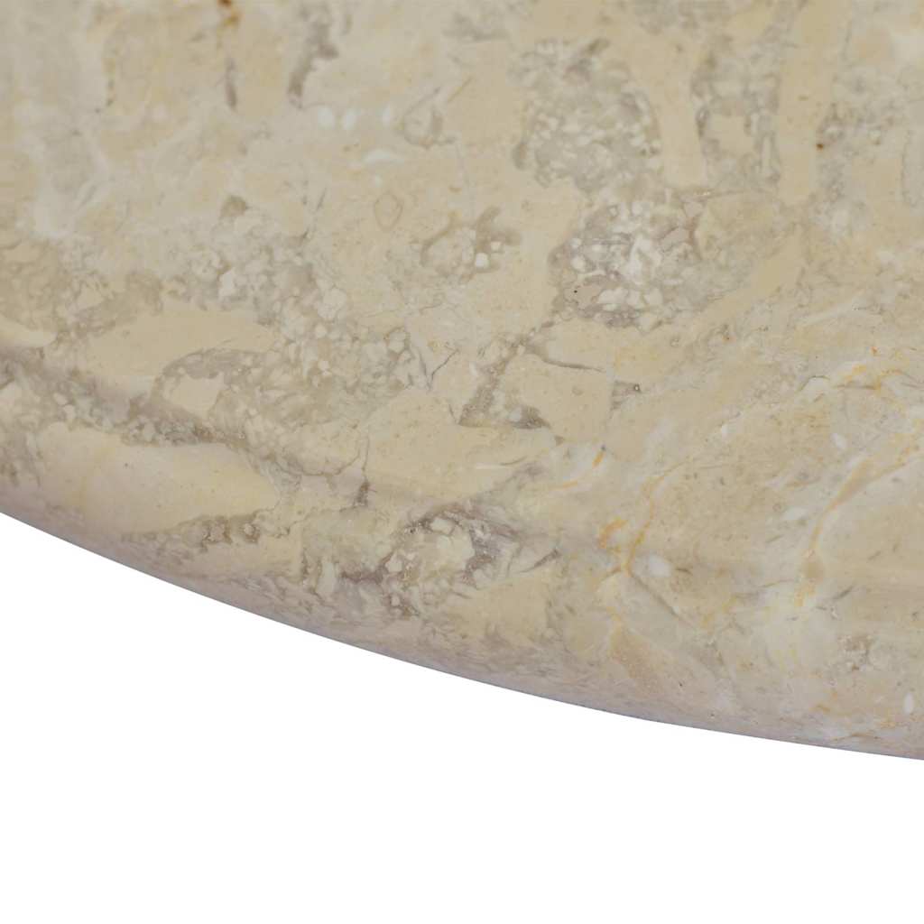 Dessus de table Crème Ø60x2,5 cm Marbre - XIOS