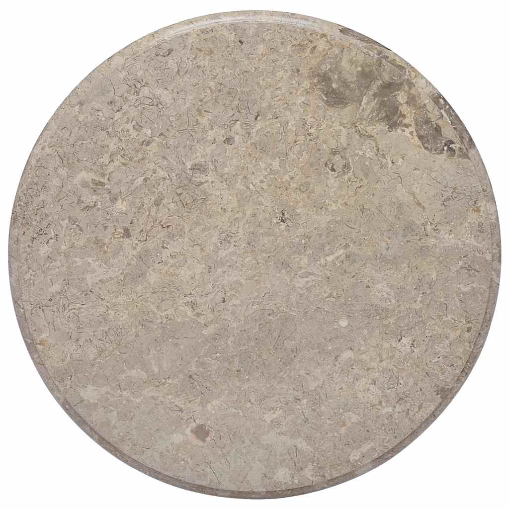Dessus de table Gris Ø60x2,5 cm Marbre - XIOS