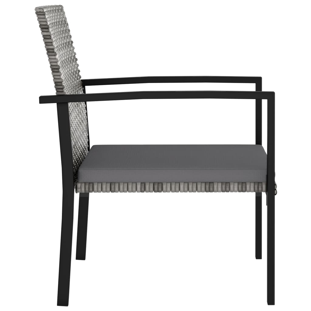 Ensemble à manger de jardin 7 pcs Résine tressée Gris