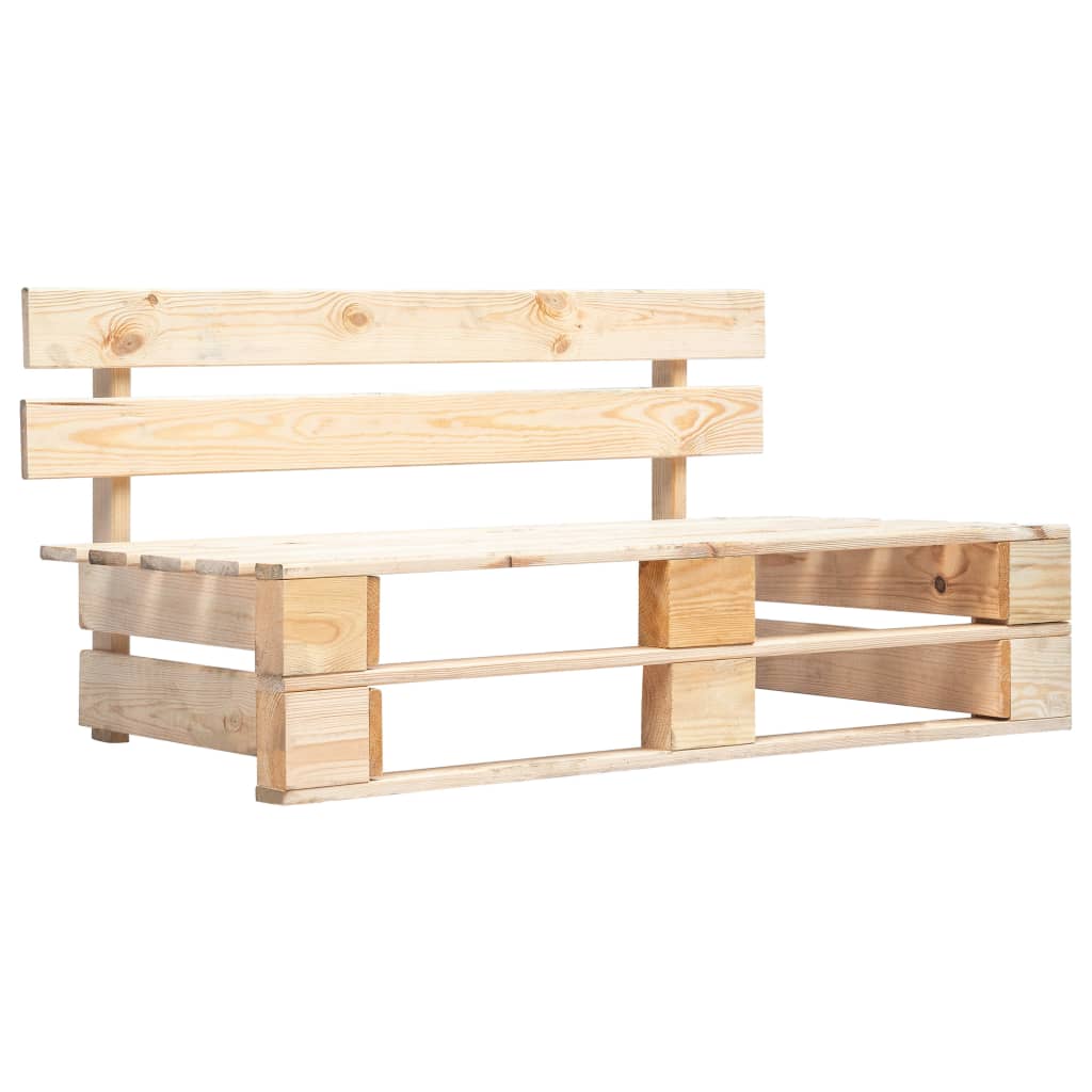 Salon de jardin palette 6pcs avec coussins Bois de pin imprégné