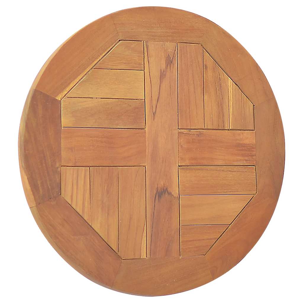 Dessus de table Bois de teck solide Rond 2,5 cm 40 cm - XIOS