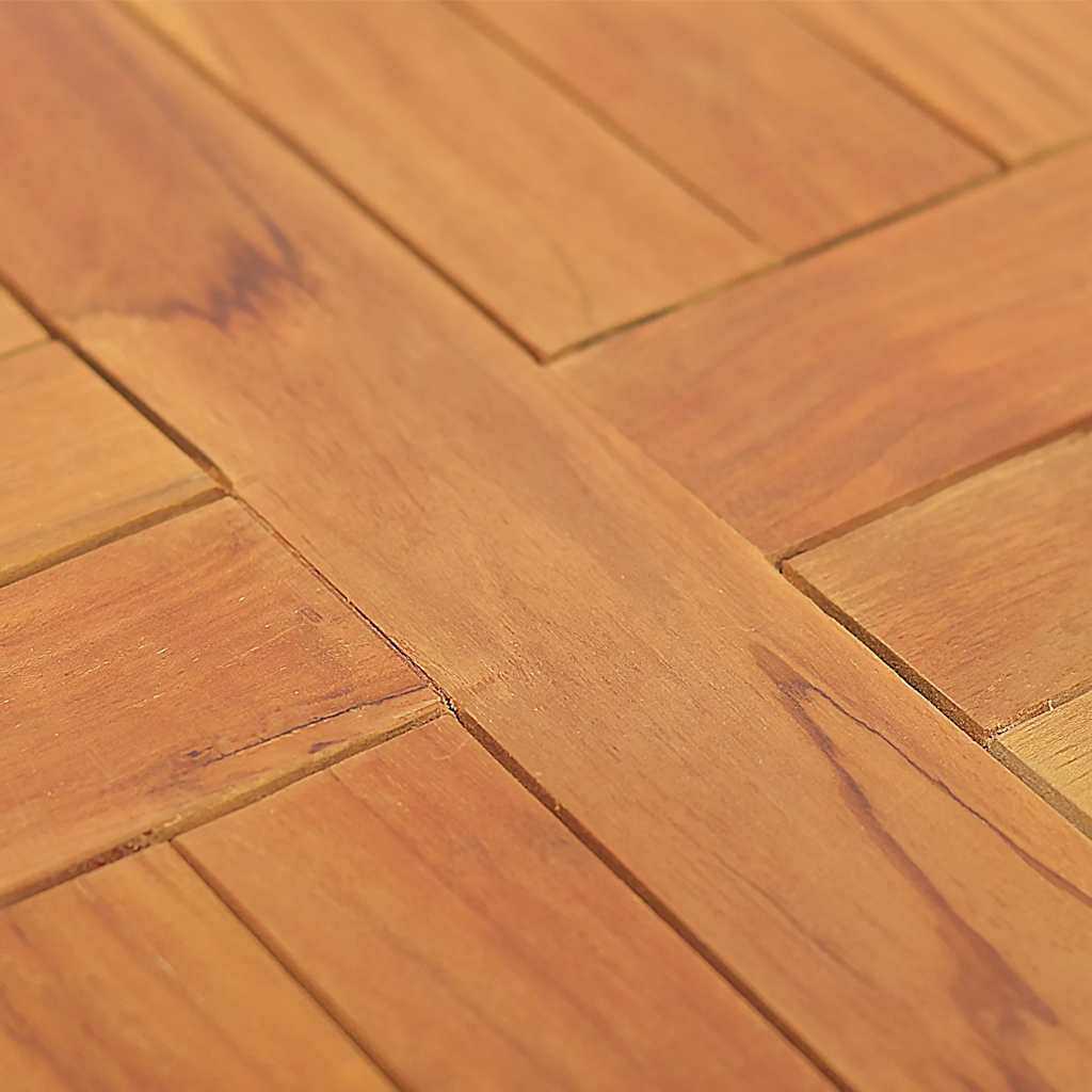 Dessus de table Bois de teck solide Rond 2,5 cm 40 cm - XIOS