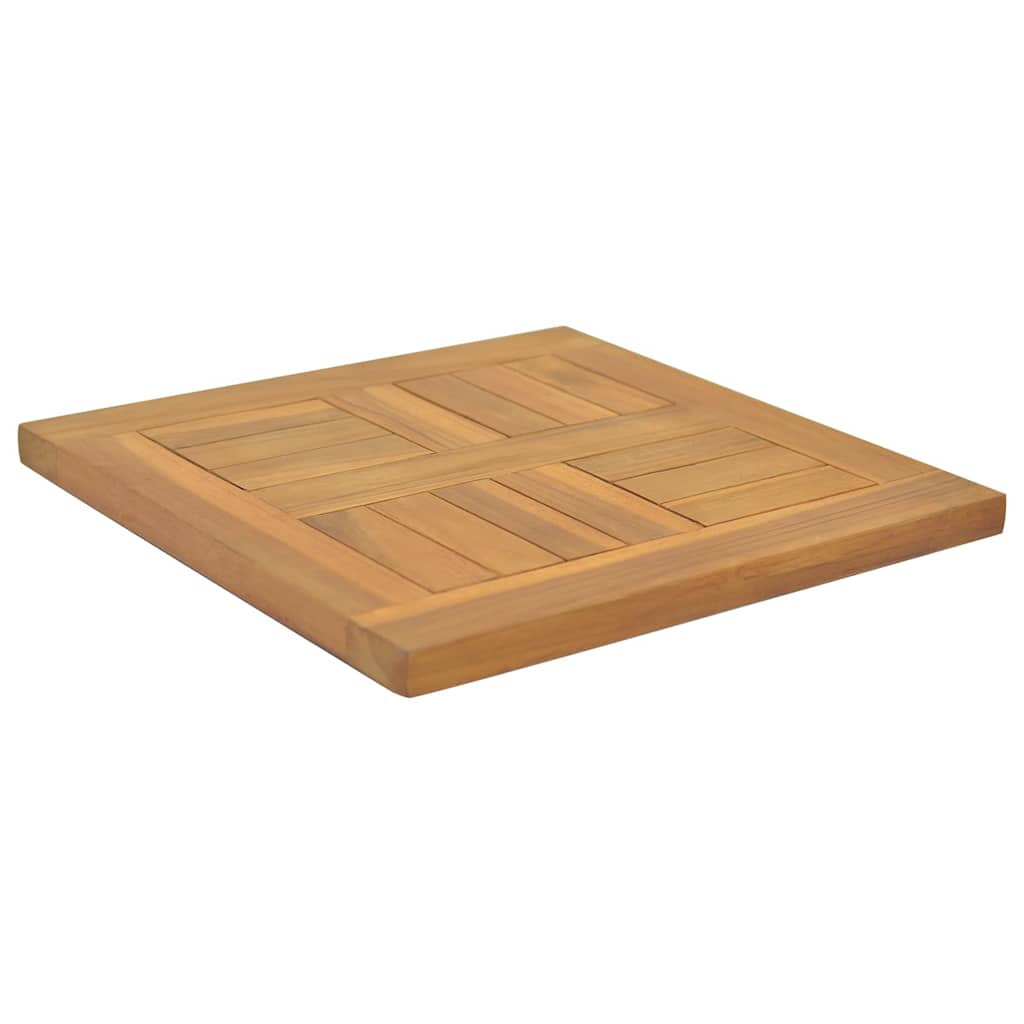 Dessus de table carré 40x40x2,5 cm Bois de teck massif - XIOS