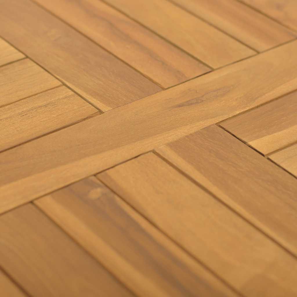 Dessus de table carré 50x50x2,5 cm Bois de teck massif - XIOS