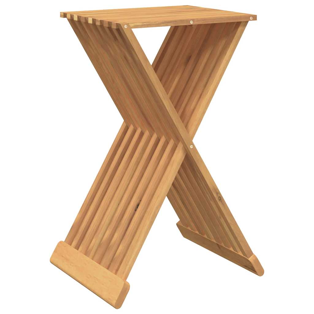 Tabouret pliant 40x32,5x70 cm Bois massif de teck - XIOS