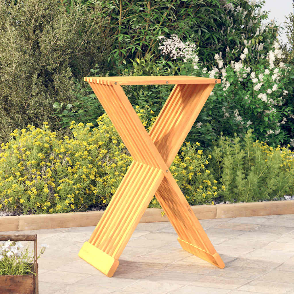 Tabouret pliant 40x32,5x70 cm Bois massif de teck - XIOS