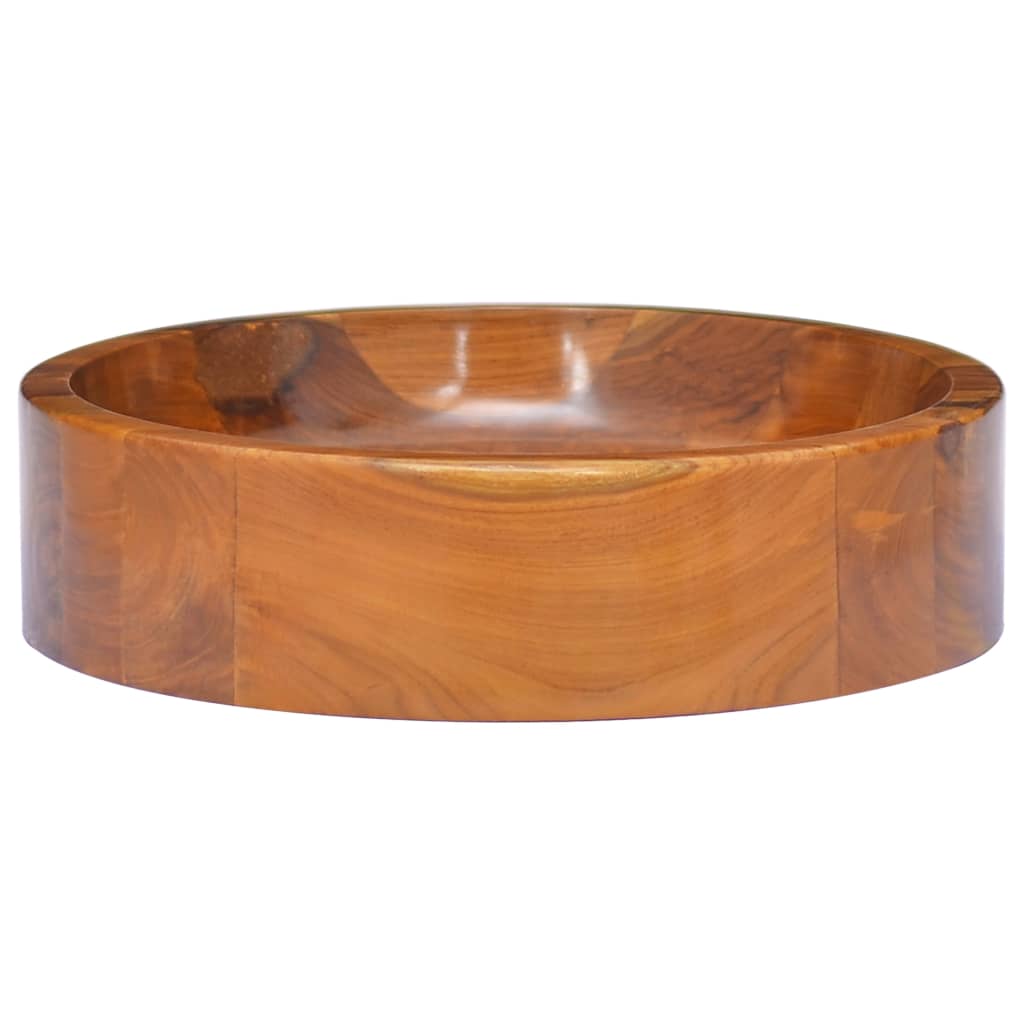 Lavabo Bois de teck massif Φ40x10 cm Lavabos vidaXL