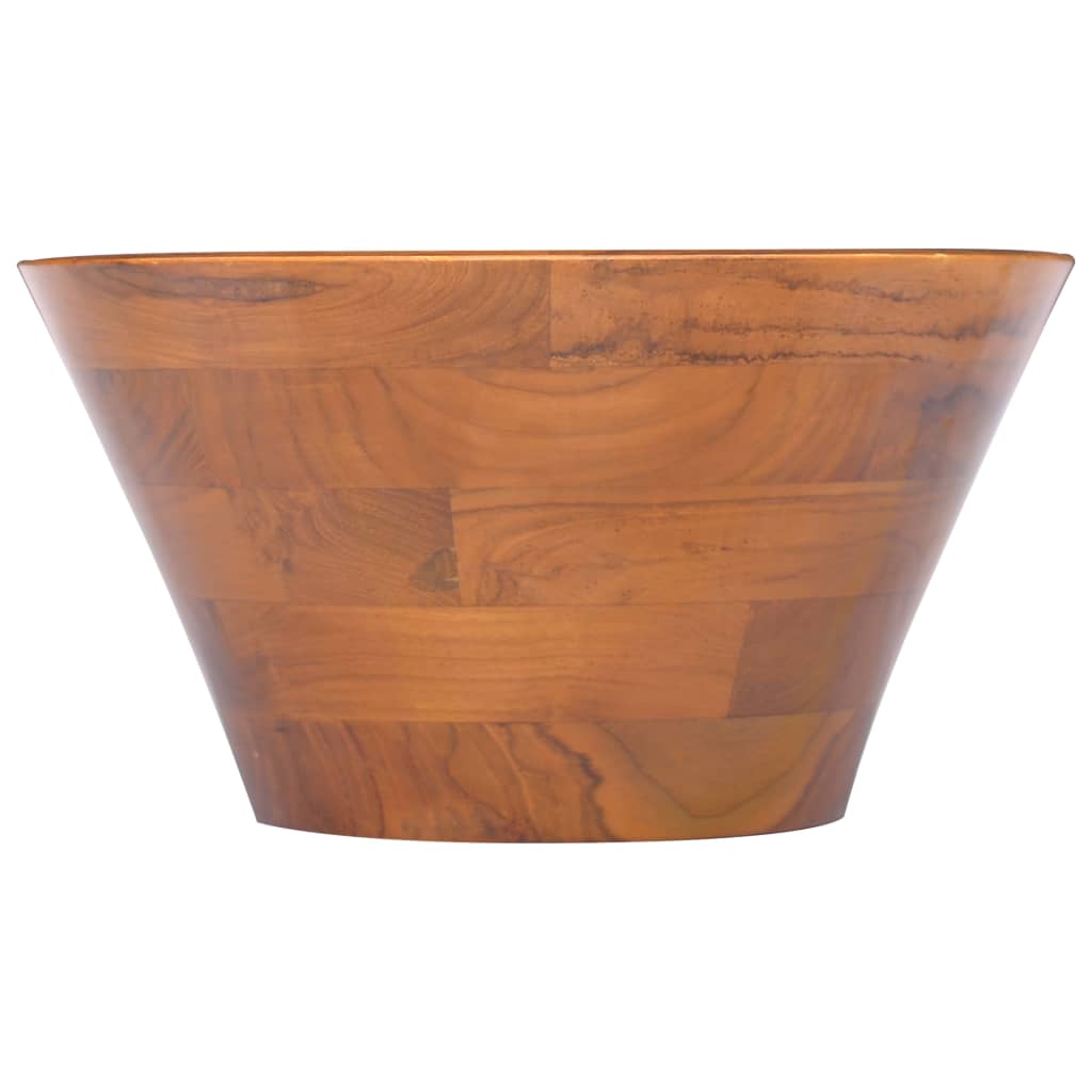 Lavabo Bois de teck massif Φ40x20 cm Lavabos vidaXL