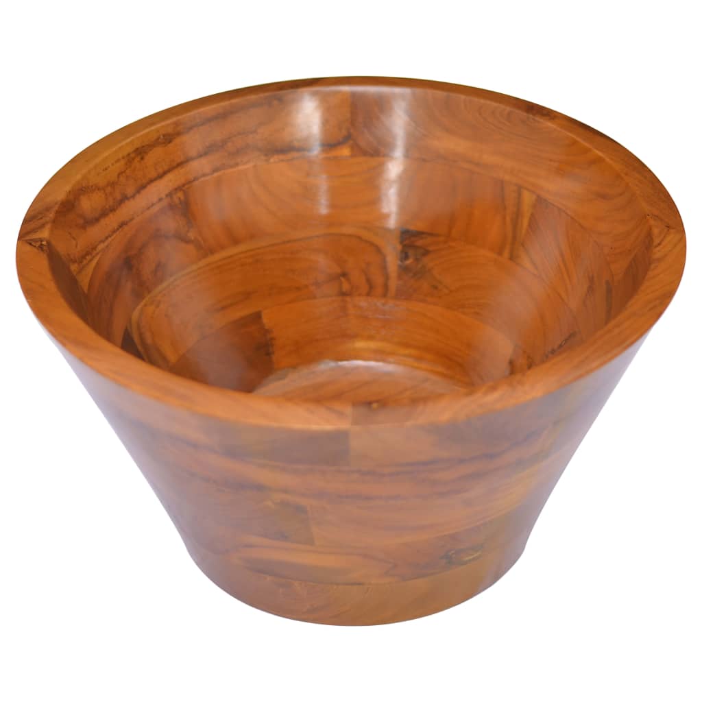 Lavabo Bois de teck massif Φ40x20 cm Lavabos vidaXL