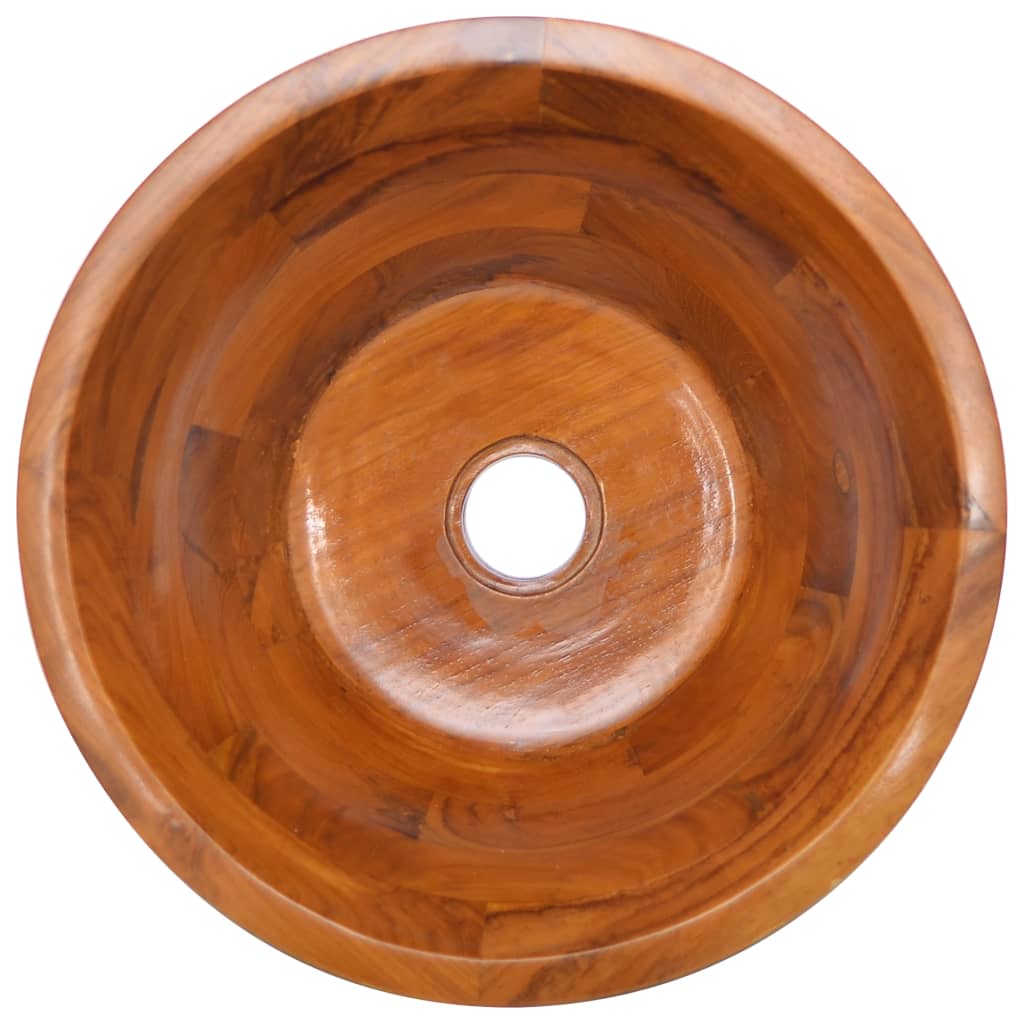 Lavabo Bois de teck massif Φ40x20 cm Lavabos vidaXL