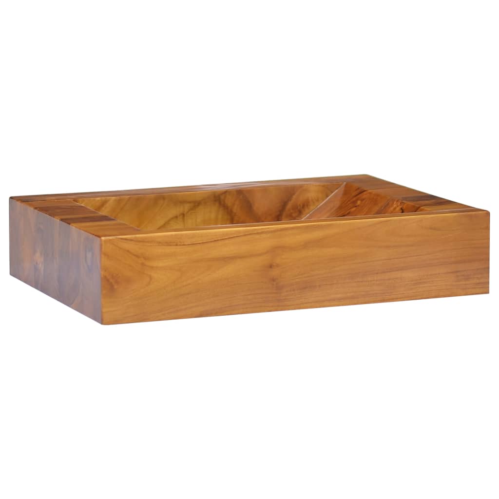 Lavabo Bois de teck massif 50x35x10 cm Lavabos vidaXL