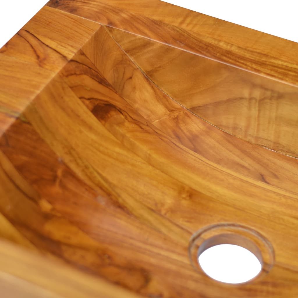 Lavabo Bois de teck massif 50x35x10 cm Lavabos vidaXL