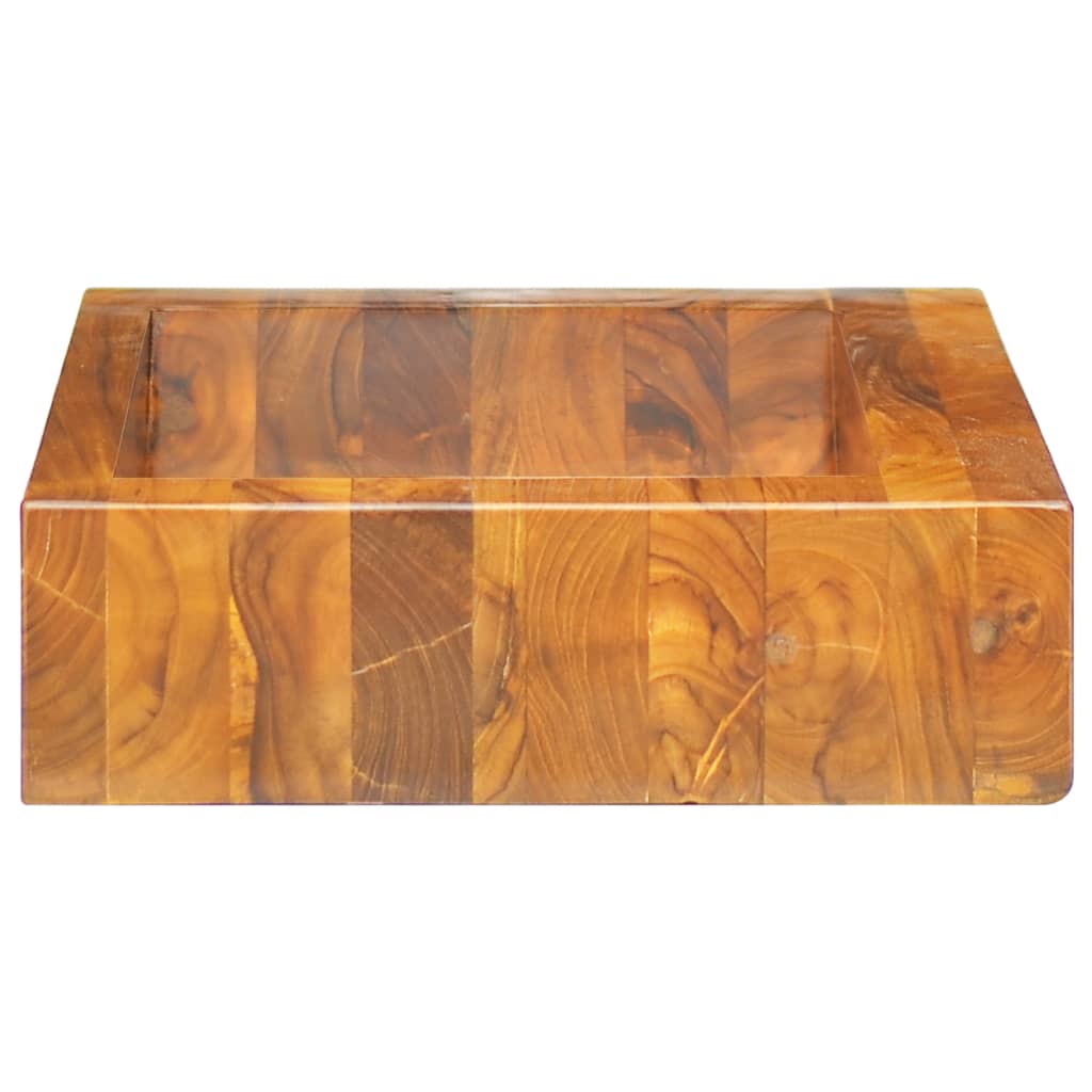 Lavabo Bois de teck massif 50x35x10 cm Lavabos vidaXL