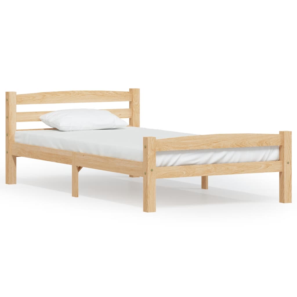 Cadre de lit sans matelas bois massif de pin 100x200 cm - XIOS