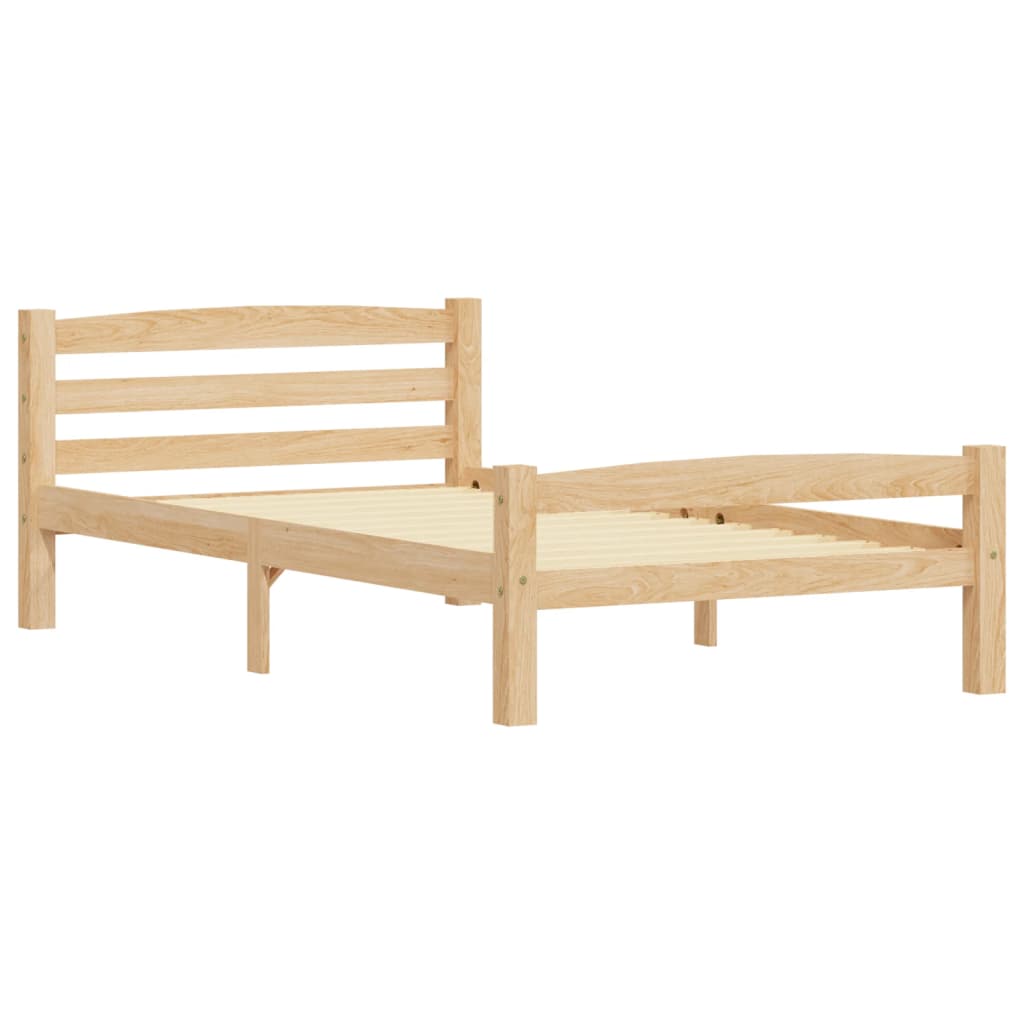 Cadre de lit sans matelas bois massif de pin 100x200 cm - XIOS