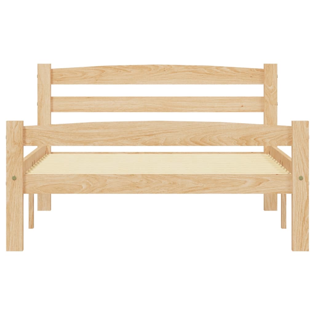 Cadre de lit sans matelas bois massif de pin 100x200 cm - XIOS