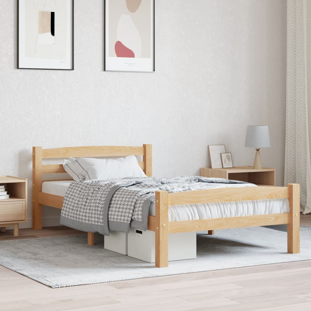 Cadre de lit sans matelas bois massif de pin 100x200 cm - XIOS