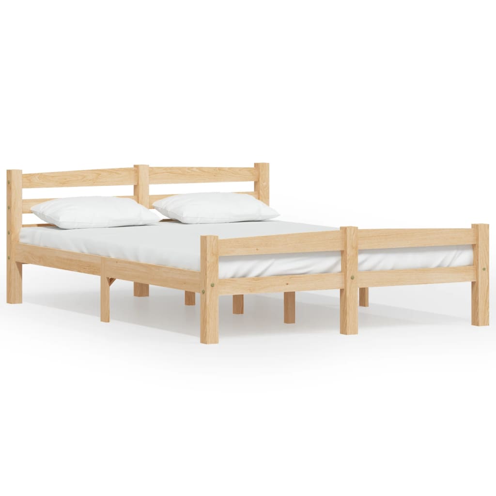 Cadre de lit sans matelas bois de pin massif 120x200 cm - XIOS
