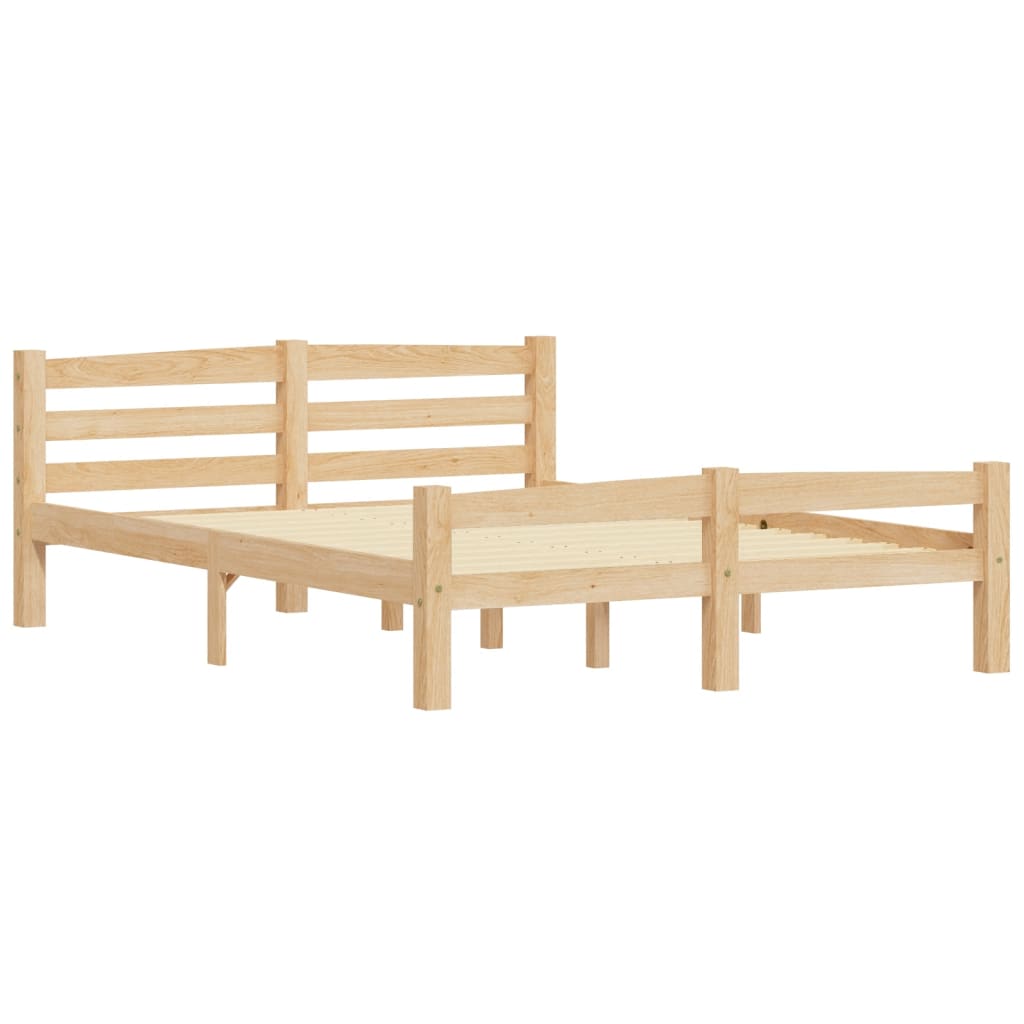 Cadre de lit sans matelas bois de pin massif 120x200 cm - XIOS