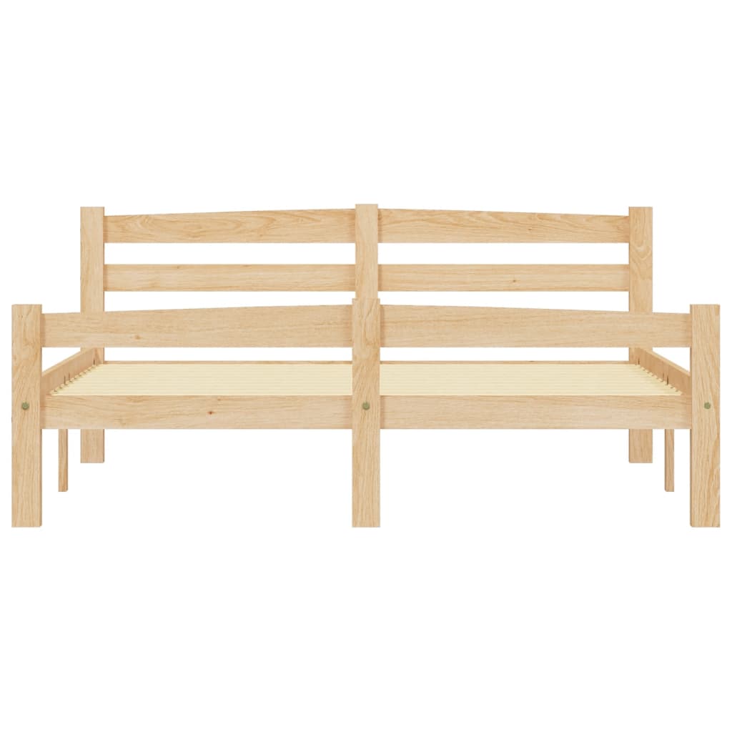 Cadre de lit sans matelas bois de pin massif 120x200 cm - XIOS