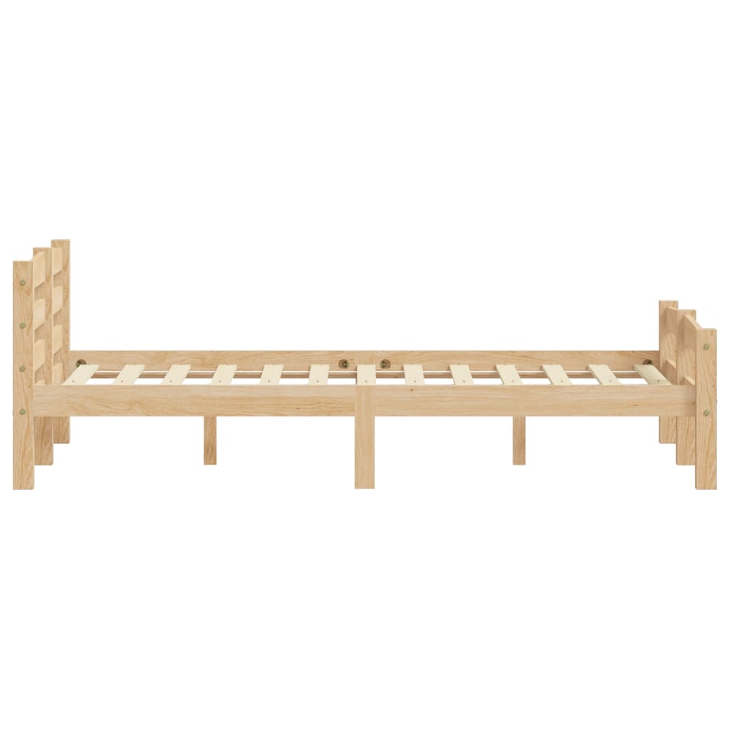 Cadre de lit sans matelas bois de pin massif 120x200 cm - XIOS