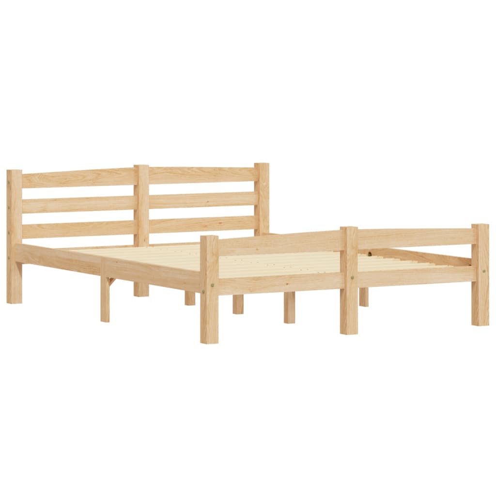 Cadre de lit sans matelas bois massif de pin 140x200 cm - XIOS