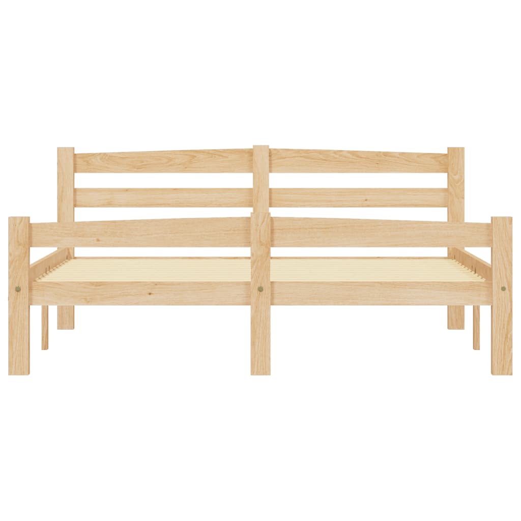 Cadre de lit sans matelas bois massif de pin 140x200 cm - XIOS