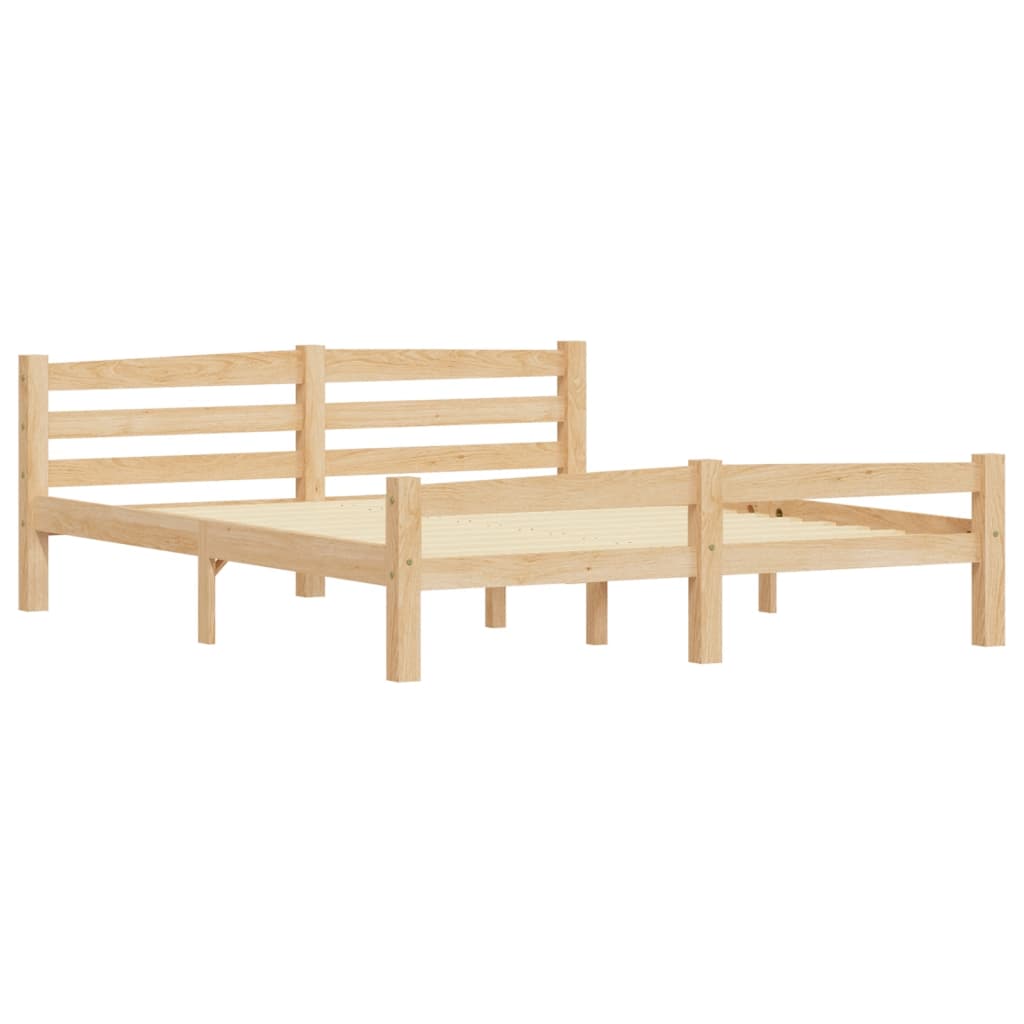 Cadre de lit sans matelas bois massif de pin 160x200 cm - XIOS
