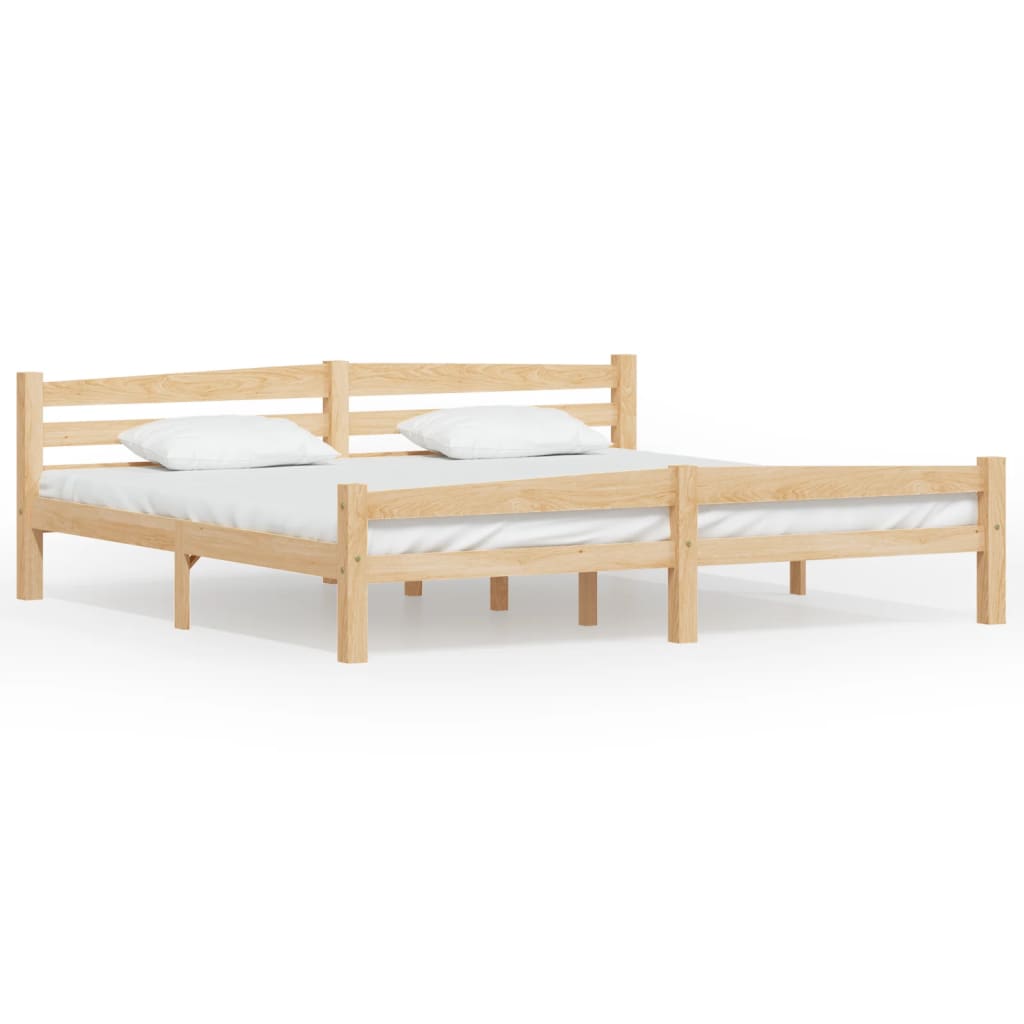 Cadre de lit sans matelas bois massif de pin 200x200 cm - XIOS