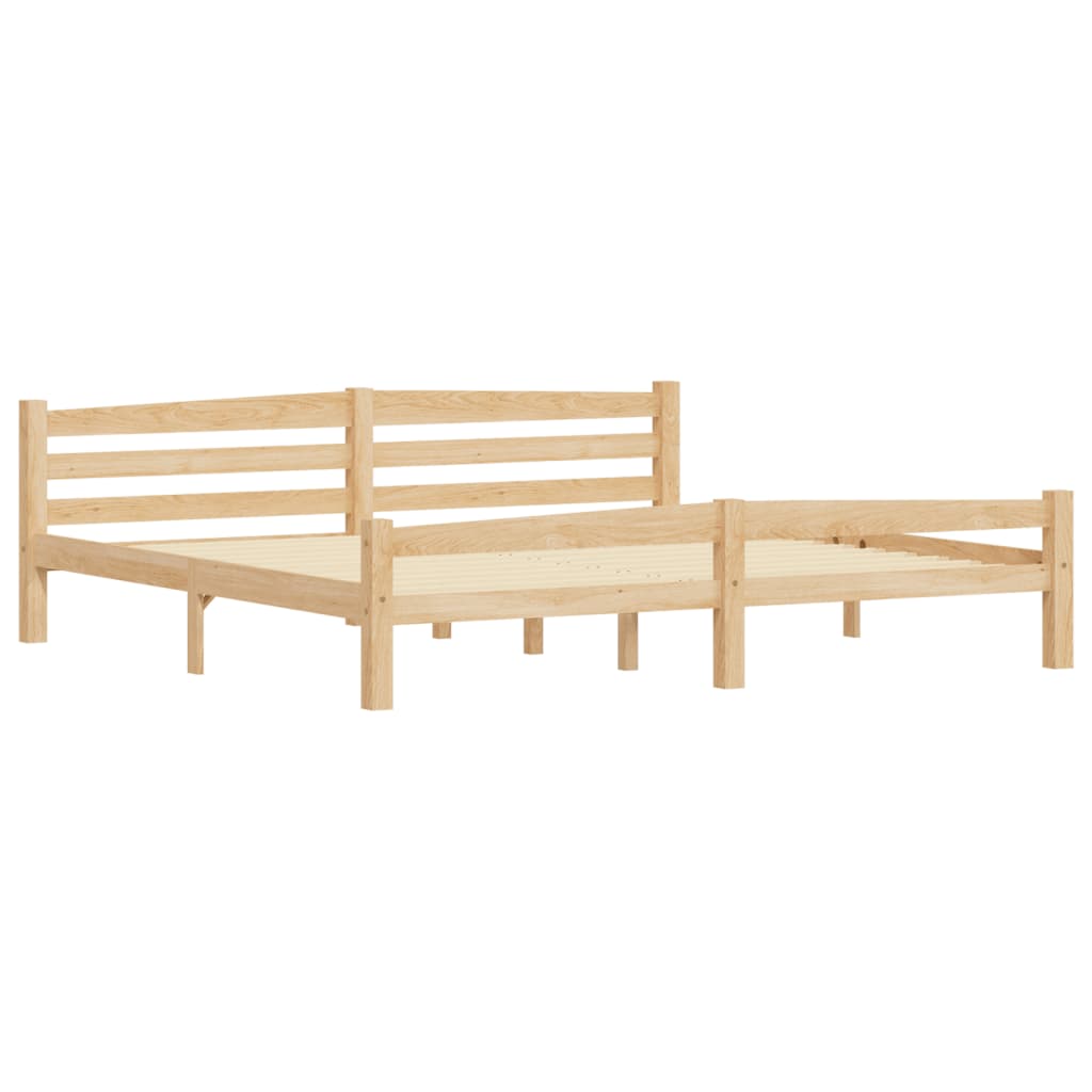 Cadre de lit sans matelas bois massif de pin 200x200 cm - XIOS
