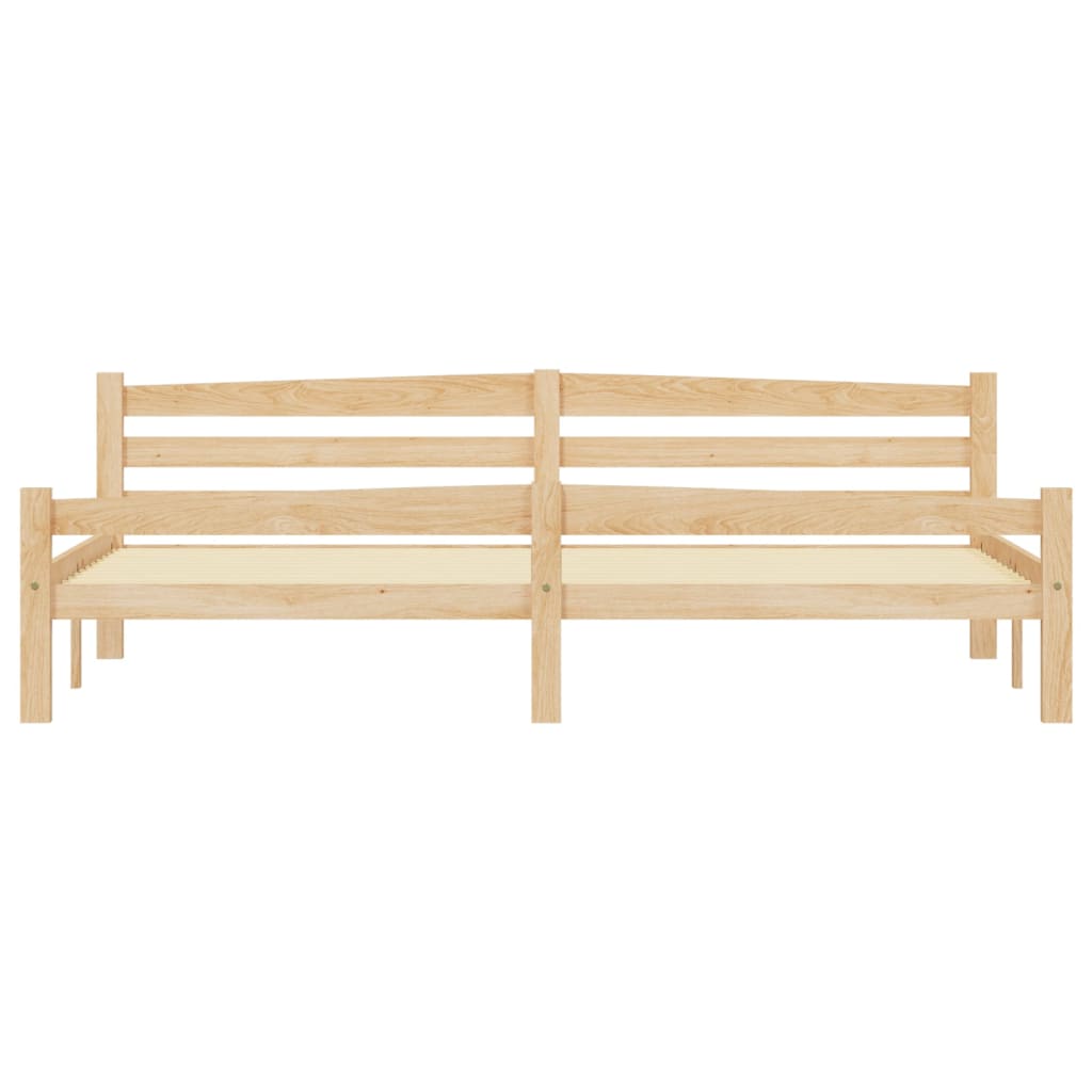 Cadre de lit sans matelas bois massif de pin 200x200 cm - XIOS