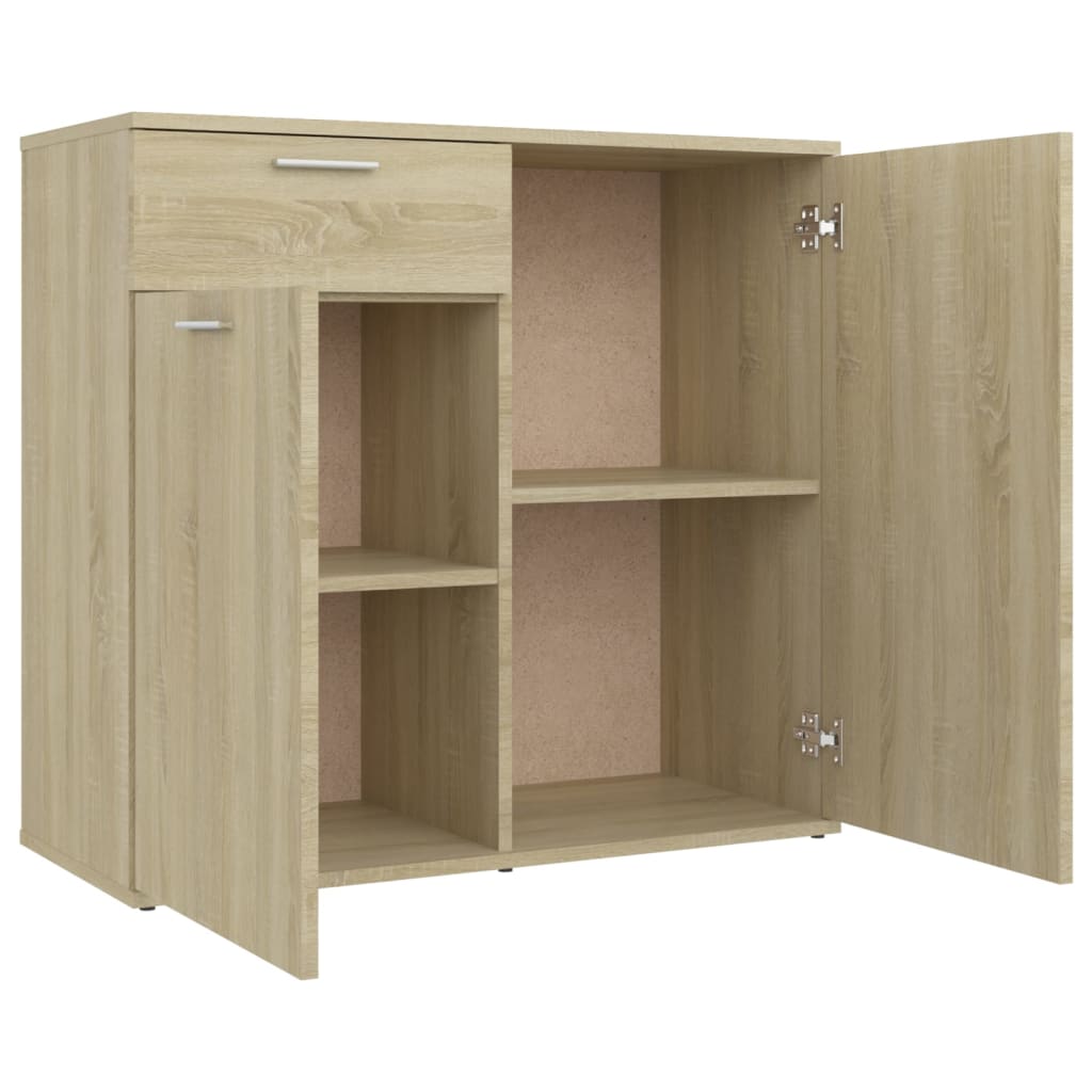 Buffet chêne sonoma 80x36x75 cm bois d'ingénierie - XIOS